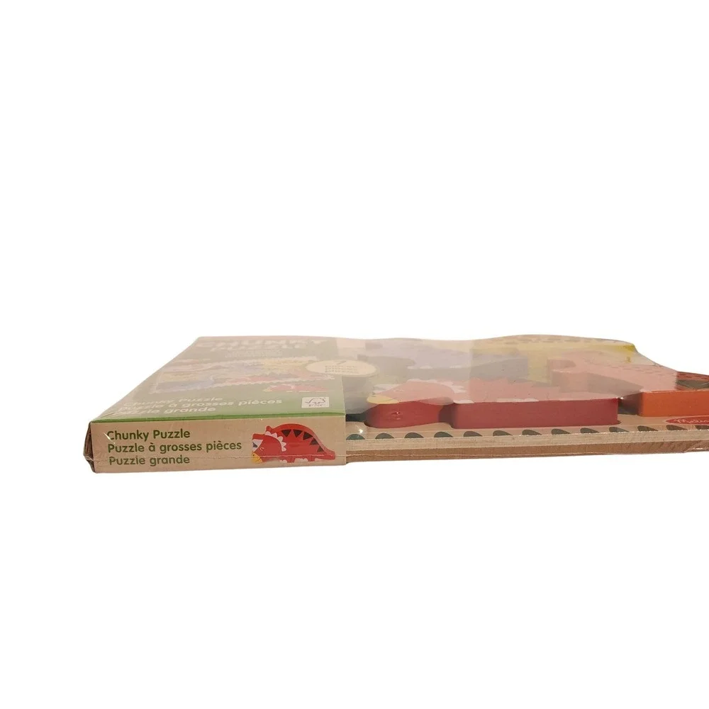 Melissa & Doug Wooden Chunky‎ Dinosaur Puzzle 7 Pc Toddler Kids Educational Toy